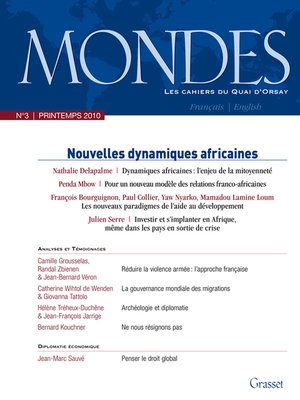 cover image of Mondes n°3--Les cahiers du Quai d'Orsay